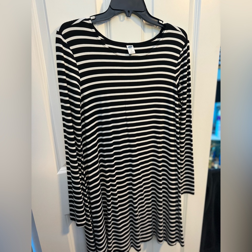 Black and White stripped dress